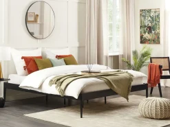 Letto Metallo VAURS 180 x 200 cm Nero