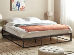 Letto Metallo VIRY 180 x 200 cm Nero