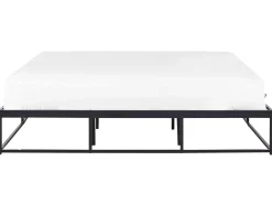 Letto Metallo VIRY 180 x 200 cm Nero