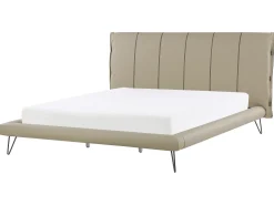 Letto Pelle sintetica BETIN 180 x 200 cm Beige sabbia