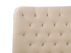 Letto Pelle sintetica ESSONNE 160 x 200 cm Beige