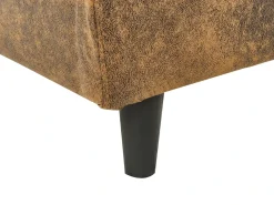 Letto Pelle sintetica FITOU 140 x 200 cm Marrone