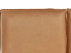 Letto Pelle sintetica LIMANTON 140 x 200 cm Marrone dorato