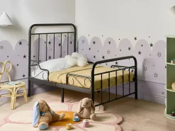 Letto per bambini allungabile Metallo ANAIS 90 x 200 cm Nero