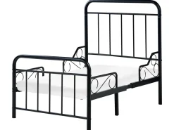 Letto per bambini allungabile Metallo ANAIS 90 x 200 cm Nero