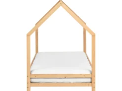 Letto per bambini Casa Legno di pino APPY 90 x 200 cm Marrone chiaro
