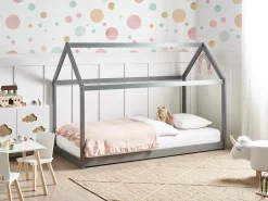 Letto per bambini Casa Legno di pino TOSSE 90 x 200 cm Grigio
