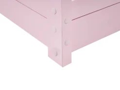 Letto per bambini Casa Legno di pino COSSAYE 90 x 200 cm Rosa pastello
