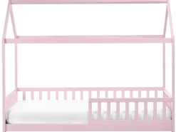 Letto per bambini Casa Legno di pino COSSAYE 90 x 200 cm Rosa pastello