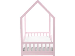 Letto per bambini Casa Legno di pino COSSAYE 90 x 200 cm Rosa pastello