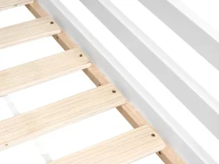 Letto per bambini con cassetti Casa Legno di pino TRAPPES 90 x 200 cm Bianco
