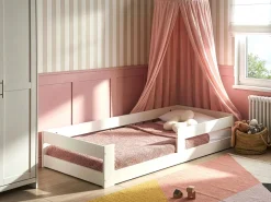 Letto per bambini Legno di pino PRIMELLES 90 x 200 cm Bianco