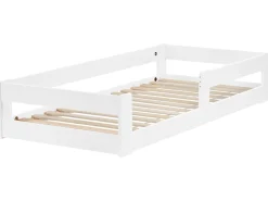 Letto per bambini Legno di pino PRIMELLES 90 x 200 cm Bianco