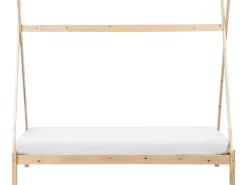 Letto per bambini Tenda Tipi Legno di pino DEVAY 90 x 200 cm Marrone chiaro