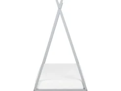 Letto per bambini Tenda Tipi Legno di pino SAURAT 90 x 200 cm Grigio
