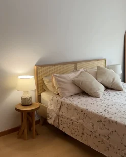 Letto Rattan MONPAZIER 180 x 200 cm Marrone chiaro