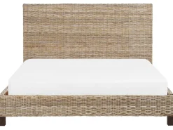 Letto Rattan SALBRIS 180 x 200 cm Naturale