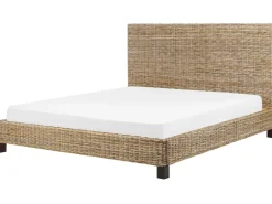 Letto Rattan SALBRIS 180 x 200 cm Naturale