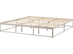 Letto senza testata Metallo VIRY 180 x 200 cm Beige chiaro
