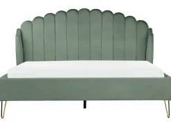 Letto Velluto AMBILLOU 180 x 200 cm Verde