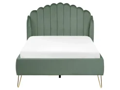 Letto Velluto AMBILLOU 120 x 200 cm Verde
