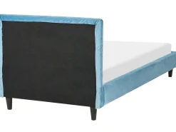 Letto Velluto FITOU 90 x 200 cm Azzurro