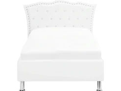Letto contenitore Pelle sintetica METZ 90 x 200 cm Bianco