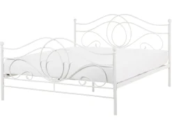 Letto Metallo LYRA 160 x 200 cm Bianco