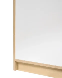 Libreria a 4 ante ZEHNA Marrone chiaro/Bianco