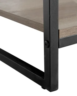 Libreria a 4 ripiani FORRES 143 cm Marrone/Nero