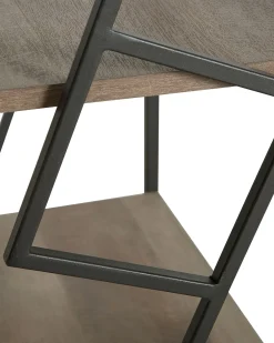 Libreria a 5 ripiani FORRES 184 cm Marrone/Nero