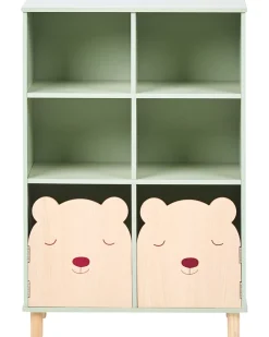 Libreria a 3 ripiani NOBBY 90 cm Verde chiaro