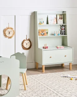 Libreria a 3 ripiani QUILPIE 120 cm Verde chiaro