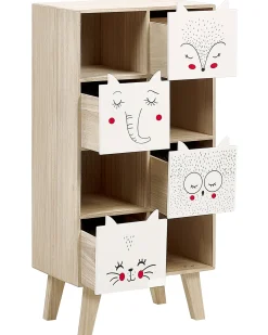 Libreria a 4 ripiani RUPERT 79 cm Marrone chiaro