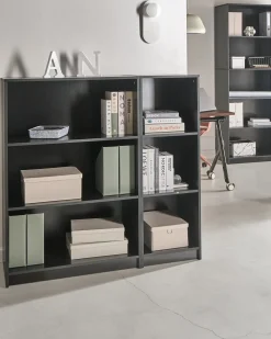 Libreria a 5 ripiani ZEHNA 197 cm Nero