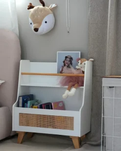 Libreria a 2 ripieni JACKIT 72 cm Bianco