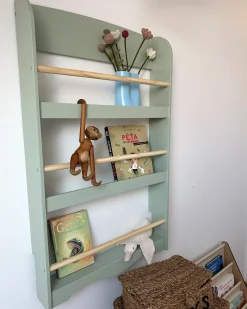 Libreria a parete LILOET 100 cm Verde chiaro