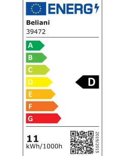 Luce LED per quadri e specchi GABAS Metallo Nero