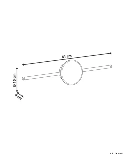 Luce LED per quadri e specchi OTHAIN Metallo Nero