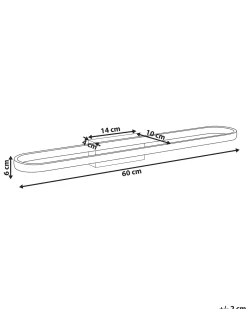 Luce LED per quadri e specchi MIDOU Metallo Nero