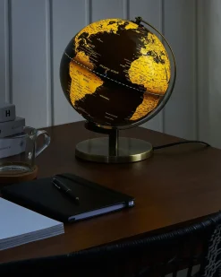 Mappamondo LED MAGELLAN Nero 32 cm