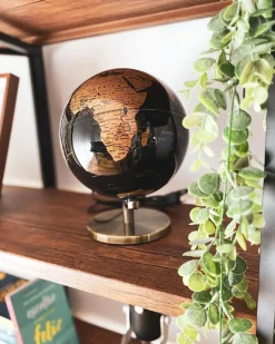 Mappamondo LED MAGELLAN Nero 32 cm
