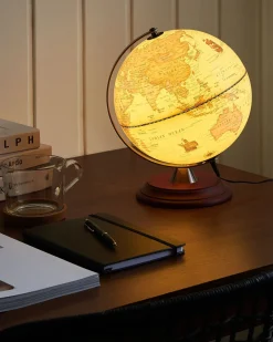 Mappamondo LED VESPUCCI Giallo 30 cm