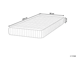 Materasso a molle insacchettate MISTY Durezza alta H3/4 80 x 200 cm