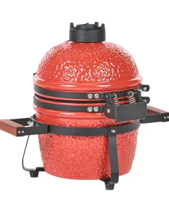 Mini barbecue a carbonella KAMADO Ceramica Rosso