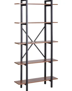 Mobile con 5 ripiani DARBY 180 cm Marrone scuro