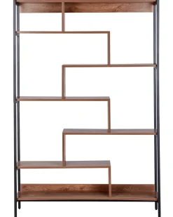 Mobile con 6 ripiani DAVEN 180 cm Marrone