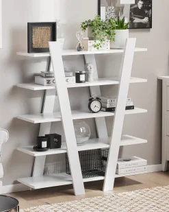 Mobile con 5 ripiani ESCALANTE 116 cm Bianco