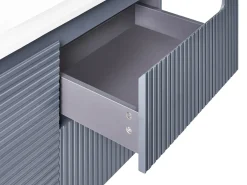 Mobile lavabo a parete con lavabo VALA Grigio grafite