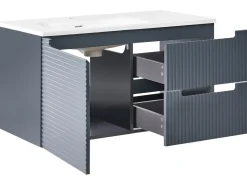 Mobile lavabo a parete con lavabo VALA Grigio grafite